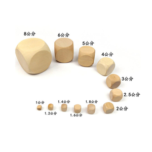 Klassisches Design Runde Ecke Holz würfel für Brettspiel 12mm-80mm Holz Blank Würfel - Product Image 3