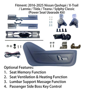 Kit de Conversión de Asiento Eléctrico Premium para Nissan <span class=keywords><strong>Qashqai</strong></span>/X-Trail - Ajuste de 4 Vías para el Conductor y 6 Vías para el Pasajero - Product Image 3