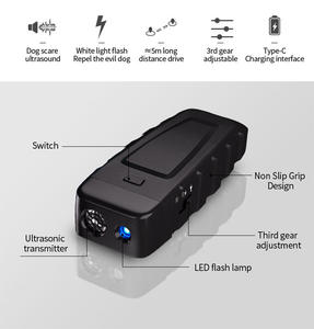 Barre de répulsif de dissuasion de chien et de chat à ultrasons effrayés puissants portatifs portatifs aucun dispositif anti-aboiement de bruit de chien pour l'extérieur - Product Image 5