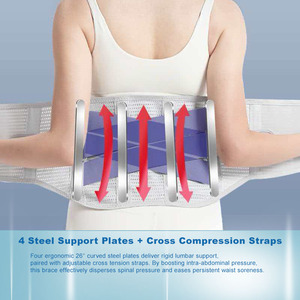 <span class=keywords><strong>Ceinture</strong></span> de soutien lombaire fine et respirante personnalisée <span class=keywords><strong>pour</strong></span> le sport et le fitness, avec compression et contrôle abdominal - Product Image 3