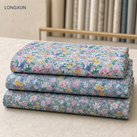 Tissu en taffetas tissé 100% coton imprimé floral, ignifuge, respirant, écologique, poids moyen, pour robes de bébés filles