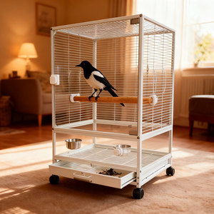 Jaula Grande para Pájaros de Metal Resistente de Grado Profesional para Uso en Exteriores Ventilada para Loros Grises Africanos, Jaula Grande para Pájaros, Jaula para Cacatúas - Product Image 6