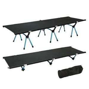 Cama de Campaña Plegable de Aluminio de 2 Vías, Ligera y Ajustable, para Exteriores, Precio de Fábrica, Ideal para Senderismo - Product Image 1