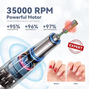 Machine à ongles électrique 35000 tr/min avec écran, embouts professionnels, lime à ongles, polissoir, outils de soin des ongles pour salon - Product Image 4