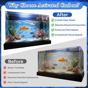 JUESHUI Granulés de charbon actif de haute qualité pour la filtration des piscines et des aquariums 3 sacs en nylon - Product Image 6