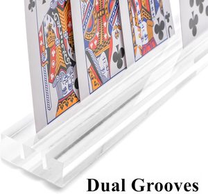 Factory Custom Sturdy Thick Acrylic Playing Card Holder For Game Card Retail <b>Display</b> - Product Image 3