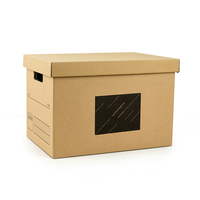 Boîte rangement de Logo ondulé 50 pièces, emballage personnalisé, boîtes en carton pour maison de déménagement