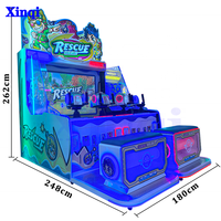 Machine de jeu de tir aquatique à monnayeur pour 4 joueurs, modèle « Crisis Rescue », avec système de rédemption de tickets, en promotion directe usine