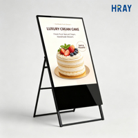 Pantalla de Vidrio Templado FHD 2K Multi OS de Pie para Exhibición y Promoción de Pasteles OEM DOM HRAY