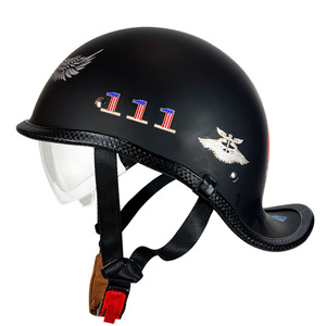 <span class=keywords><strong>Casco</strong></span> de Motocicleta KUOPIN LV006, Estilo Retro Alemán/<span class=keywords><strong>Harley</strong></span>, Ligero, para Adultos, para Viajes de Verano, Certificado por la CCC, ABS de Alta Calidad - Product Image 1