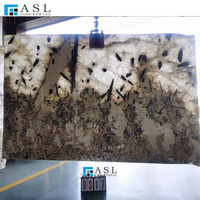 Granite Patagonia de luxe, naturel, translucide, beige et blanc, du Brésil