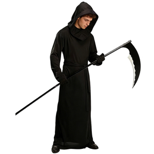 Nouvel Arrivage Costume de Grimaceur de la Mort Homologué CE CPC UKCA Vente en Gros Usine Robe à Capuche Effrayante pour Fête Cosplay - Product Image 1