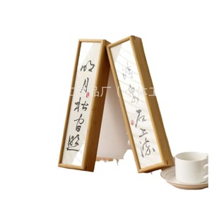 กล่องของขวัญชาไม้ไผ่ทรงสี่เหลี่ยมทำด้วยมือสำหรับเก็บชาหิน - Product Image 2