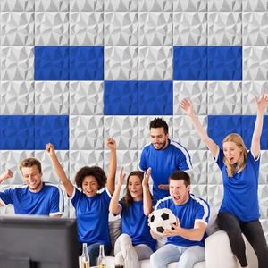 Art3d 20-Pack <span class=keywords><strong>3d</strong></span> Witte Akoestische Panelen 11.8 \ "X11.8 \" Diamant Ontwerp Geluiddicht Accent Muur En Speelpanelen Voor Woonkamer - Product Image 6