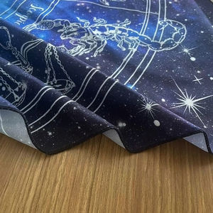 12 rasi bintang taplak meja kartu <span class=keywords><strong>Tarot</strong></span> penyihir Wiccan dekorasi ruang rumah kertas kain ramalan langit berbintang bulan matahari untuk bermain - Product Image 5