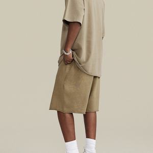 T-shirt pour homme en coton de haute qualité, à col rond, à manches courtes, avec logo personnalisé, bord brut, écologique, vente en gros - Product Image 3