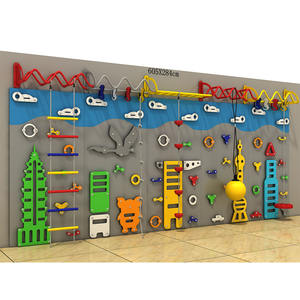 Aire de jeux pour enfants personnalisée de couleur blanche, avec piscine à balles en blocs de mousse, barre de gymnastique, <span class=keywords><strong>mur</strong></span> <span class=keywords><strong>d</strong></span>'<span class=keywords><strong>escalade</strong></span> intérieur en corde et <span class=keywords><strong>mur</strong></span> <span class=keywords><strong>d</strong></span>'<span class=keywords><strong>escalade</strong></span> pour enfants - Product Image 6