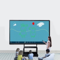 Tableau blanc LCD 4K 100 pouces EngineeringSpec avec transfert de données sans fil, écran partagé, haute luminosité, robuste et stable pour salles de conférence