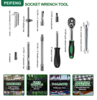 Ensemble d'outils à main combinés de réparation automobile professionnels de 82 pièces avec clé à cliquet et coffret rigide, jeu d'outils professionnels OEM