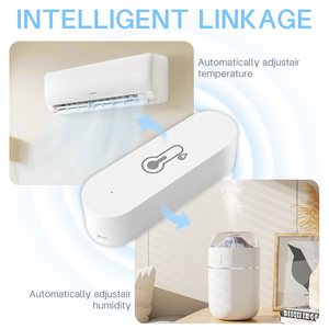 Tuya Smart <strong>Home</strong> WiFi Temperature &amp; Humidity Sensor App Remote Monitor SmartLife Works Alexa Google Assistant Air Quality Monitor - Product Image 5