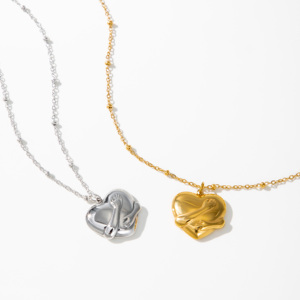 Collar con Colgante <span class=keywords><strong>de</strong></span> Corazón YF7110, Joyería Resistente al Agua y al Deslustre, Collar con Dije <span class=keywords><strong>de</strong></span> Amor <span class=keywords><strong>de</strong></span> Acero Inoxidable con Baño <span class=keywords><strong>de</strong></span> Oro <span class=keywords><strong>de</strong></span> 18K para Mujer - Product Image 5