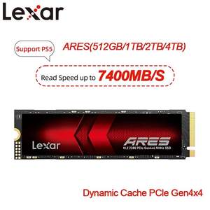 Lexar ARES LNM790 500GB 1TB 2TB 4TB 8TB PCIe Gen4x4 M.2 2280 NVMe SSD Katı Hal Sürücüsü - Product Image 2