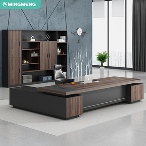 Vendita calda di lusso a forma di L moderno capo ufficio sedia durevole pannello in legno metallo ferro MDF <span class=keywords><strong>MFC</strong></span> per CEO Manager laboratorio scuola - Product Image 3