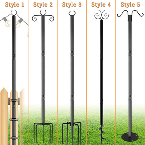 Poteaux d'<span class=keywords><strong>éclairage</strong></span> décoratifs de vacances, lampadaires de jardin extérieurs, utilisés pour accrocher des guirlandes lumineuses colorées dans la <span class=keywords><strong>terrasse</strong></span> de l'arrière-cour - Product Image 2