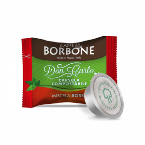 100 Capsule Compostabili Borbone Rosse Compatibili con Macchine per Espresso Manuali MODO MIO 0,15g/Capsula - Product Image 2