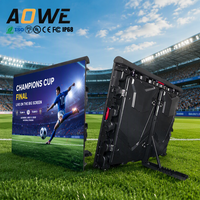Écran LED géant AOWE S90 pour stades sportifs en plein air, écran publicitaire pour le sport, le football, le soccer, périmètre 960x960mm, écran vidéo