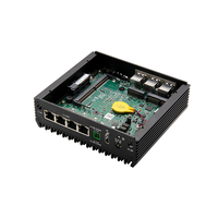 N97 4 Lan I210 DDR4 Más potente Fanless Edge Industrial Pc Mini computadora Soporte WIN Linux