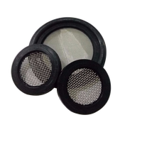 Bouchon d'écran de filtre de silicone de rondelle de tuyau d'acier inoxydable avec le bord en caoutchouc