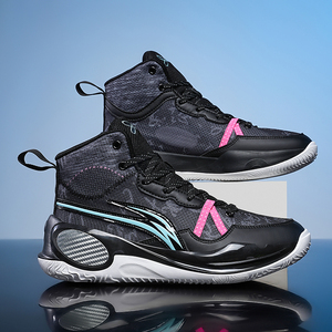 Brand Logo Custom Anti Slip High Top Professional Men <strong>Outdoor</strong> Sports Sneakers Breathable Blank Mesh Women <strong>Basketball</strong> <strong>Shoes</strong> - Product Image 5