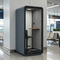 Cabine insonorisée à installation rapide, montage modulaire en 30-45 minutes, réduction du bruit de 32 dB, ignifuge ISO 23351, pour bureau
