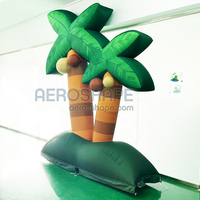 Usine scène décoratif gonflable cocotier Performance géant gonflable plante accessoire gonflable arbre fond