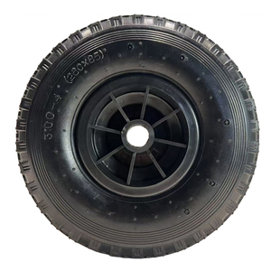 Rueda de plástico de goma neumática de 10 pulgadas 3,00-4/ 260x85 Ruedas de carrito Pedal Go Kart Ruedas para uso industrial Nuevo estado usado - Product Image 2