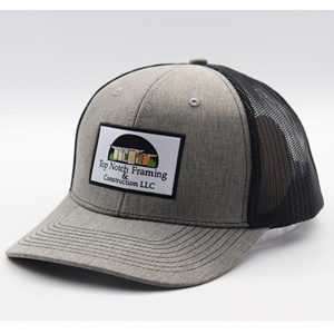 Gorra Trucker Ajustable de Malla Estilo Richardson 112, 6 Paneles, Gris Jaspeado, con Parche de Imagen para Exteriores, Poliéster/Algodón, <span class=keywords><strong>JOY</strong></span> HATS - Product Image 2