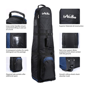 Léger Pliant sac de <span class=keywords><strong>golf</strong></span> voyage couverture Rigide En Nylon Sac de <span class=keywords><strong>Golf</strong></span> avec Roues - Product Image 4