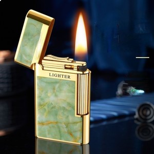 Briquet à kérosène personnalisé avec logo, à ouverture latérale, portable, en métal, coupe-vent, pour cigarettes - Product Image 2