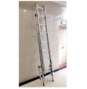 Tiêu Chuẩn Úc 2 Phần Nhôm Giàn Giáo Mở Rộng Chất Lượng Cao Loft <span class=keywords><strong>Ladder</strong></span> Với Kẹp - Product Image 1