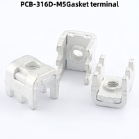 Borne renforcée de joint PCB-316D-M5, support fixe de carte de circuit imprimé, broche de soudure en métal d'onduleur, borne à courant élevé