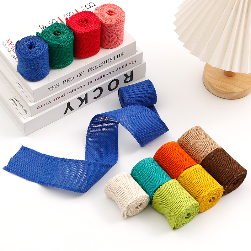Width 5.5cm Good Price Versatile For Gift Packaging Pure Color Weave Ribbon High Sense Color Gift Ribbon