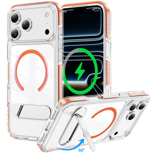 Étui de téléphone magnétique, coque de protection anti-empreintes digitales et anti-chute, étui de téléphone transparent multi-couleurs résistant aux chocs pour MOTO <span class=keywords><strong>G</strong></span> Stylus - Product Image 1