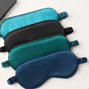 Factory Customised Logo Wholesale Super Soft Silk Sleep Eye Mask