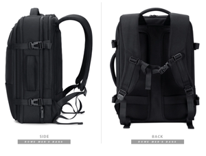 Cuadrado grande 20 "Aerolínea Aprobado 35 <span class=keywords><strong>40</strong></span> <span class=keywords><strong>Litros</strong></span> 38,5 Smart Gym Travel Oxford Business Men Expand Mochila expandible antirrobo - Product Image 4