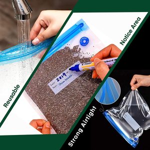 Suitable Sous Vide <b>Bags</b> Kit,BPA Free Sous Vide <b>Bags</b> With Vacuum Hand Pump for Sous Vide Cooking - Product Image 4