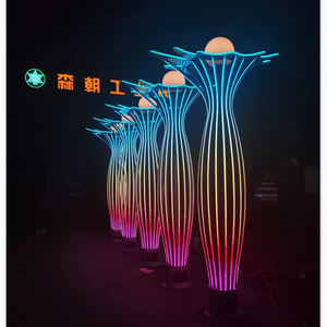 Senzhao Design Waterproof Outdoor Vase <b>Led</b> Motif Decorations <b>Lights</b> Landscape Sculpture Lighting - Product Image 2