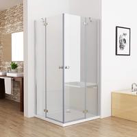 Charnière de salle de bain européenne sans cadre douche porte en verre Pivot cabine de douche pliante