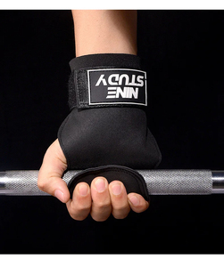Polyester Unisex Gym Gloves Anti-Skid Palm Protection Home Use Crossfit Fitness Lifting Belts - Product Image 3