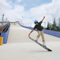 Piste de ski sèche de haute qualité pour l'entraînement au ski et au snowboard toute saison